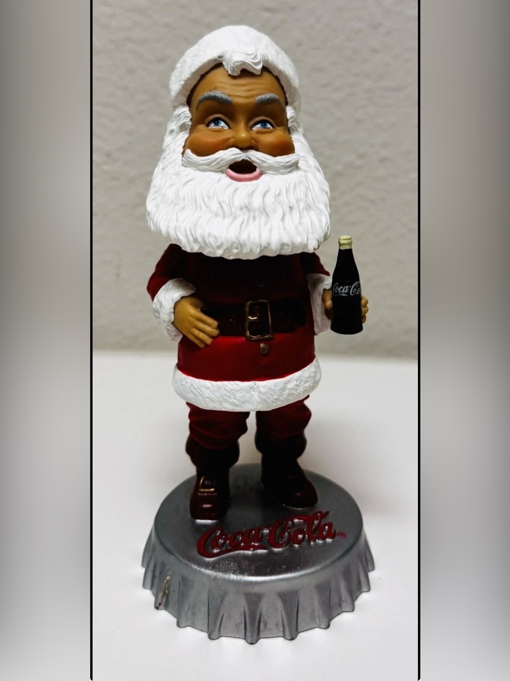 Santa Claus Bobblehead Coca-Cola Coke Hardees Collectible Figure Christmas 2002